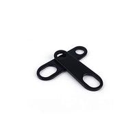 KIMISS Un par de soportes-Soporte de señal de Duokon, 1 par de soportes de choque de luz antiniebla negra para motocicleta personalizada