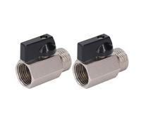 KIMISS Válvula de Bola de Latón de 1/2" - Mini Válvula de Cierre para Aplicaciones de Plomería y HVAC - Alta Hermeticidad y Resistente a la Erosión