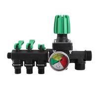 KIMISS Válvula de cierre de 2,2 pulgadas para pulverización de campo agrícola, distribuidor de agua de 3 vías, material ABS, óxido y fácil instalación, ideal para agricultura, ganadería y