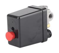 KIMISS Válvula de Control del Interruptor de Presión de Aire NPT 1/2 pulg. para 90-120 PSI - Regulación de Control de Presión Ajustable de 4 Puertos