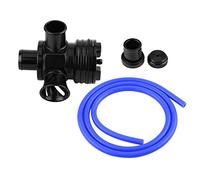 KIMISS Válvula de descarga turbo BOV para motor 1.8T 2.7T, divertidor automático, diseño negro, compatible con vehículos turboalimentados