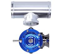 KIMISS Válvula de Descarga Turbo, de Resorte Doble, 8 Puertos de Descarga, Refuerzo de 30 PSI, Tubo con Brida de 2,5 pulg. Tipo RS (BLUE)