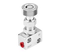 KIMISS Válvula de freno proporcional universal para coches, regulador de presión de frenado, válvula de corte, plata - compatible con sistemas de frenos