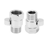 KIMISS Válvula de Parada de Ducha G1/2 - Válvula de Cierre y Control de Flujo de Agua con Manija de Palanca para Uso Doméstico