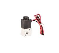 KIMISS Válvula Solenoide de 3 Vías DC 12V 1/8" BSP - Válvula de Control de Aire Neumática para Aplicaciones Industriales (DC24V)