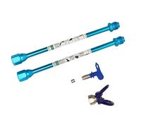KIMISS Varillas de Extensión de Pulverización de Acero Inoxidable G7/8 14, Postes de Extensión de Punta de Pulverizador Versátiles para Uso Doméstico, 2 uds. (BLUE)
