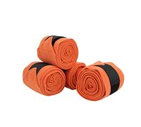 KIMISS Vendas para Patas de Caballo para Entrenamiento y Ejercicio, 4 Uds. Vendas Polares Autoadhesivas para Cuidado y Apoyo Equino (Orange)
