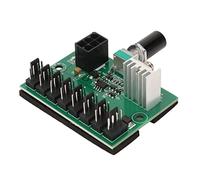 KIMISS Ventilador de Chasis de PC PWM de 8 Canales de 8 Canales de, Ajuste 4pin 3pin 2pin de Enfriamiento de 2pin, Hub de Potencia de Velocidad NKFV8 1