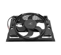 KIMISS Ventilador de Enfriamiento de Condensador de CA Part de Reemplazo Duradero para 3 Series E46 Sedan Coupé Convertible Hatchback Station Wagon 2001 2005 ABS Negro