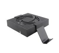 KIMISS Ventilador de Refrigeración a Prueba de Polvo para Consola Serie X con Velocidad de 2000 RPM, 13 Modos de Iluminación RGB, Control Automático de Temperatura y Almacenamiento de Accesorios