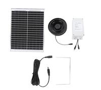 KIMISS Ventilador Solar para ático - Extractor de Techo con Energía Solar de 25 W con Motor CC sin Escobillas para Almacenes y Cobertizos - Diseño a Prueba de Lluvia IP68