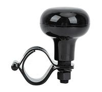 KIMISS Volante de coche con bola auxiliar, para dirección más fácil, diseño ergonómico universal, negro - Booster knob para manejo cómodo