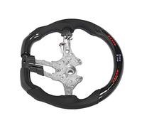 KIMISS Volante de Fibra de Carbono con Pantalla LCD de Luces de LED, Color de Luz de RGB Ajustable, con Enchufe OBD2 Inalámbrico, para Series 1 2 3 4