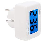 KIMISS Voltaje de CA Digital, Medidor de Energía de Energía Doméstica Tester de Panel de Voltímetro para Evaluadores DM55-1 EU Enchufe AC80-300V Home European AC80 300V