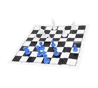 KIMISS We Roof Juego de Ajedrez Internacional con Caja de Hierro: Piezas de Ajedrez Portátiles y Juego de Tablero para Fiestas Familiares, Viajes y Campamentos (Caja Verde)