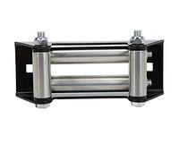 KIMISS Winch Fairlead, Auto Side by Side Winch Roller Fairlead 152mm / 6in Hierro Chapado en Zinc Reemplazo de Mantenimiento Universal