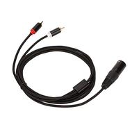 KIMISS XLR Macho a 2 Cable Hifi Cable de División XLR sin Pérdida de Señal Clear para Mezclador Instrumentos Musicales de Micrófono Activo/Live Sound & Stage/Stage & Studio/Microphone (1M)