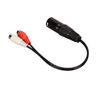 KIMISS XLR Macho a 2 Hembra Y Splitter Cable Micrófono Adaptador de Cable PVC, Aleación de Zinc 3 Pines 0.6 Pies Reducción de Ruido Sonido para Mezcladores Amplificadores de Potencia