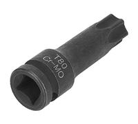 KIMISS Zócalo de Punta T80, Adaptador de Zócalo de 1/2" Llave de Impacto de Aire con Cabezal de Estrella, Herramientas de Reparación de Automóviles + de Punta de Impacto de 6 Puntos (T80)