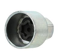 KIMISS Zócalo de Tuerca Antirrobo, Perno de Cubo, Llave de Bloqueo de Rueda, Reemplazo de Enchufe de Tuerca Antirrobo para 1 3 5 6 7Series X1 X2 X3 X4 X5 X6 Z4 052 (056)