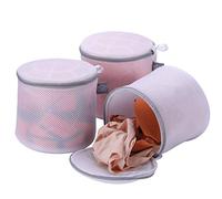 Kimmama Bolsas de lavado de sujetador para lavadora, Bolsa de lavandería de malla tipo sándwich para proteger la forma de la ropa interior en la lavadora, Paquete de 3
