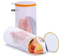 Kimmama Bolsas de Lavandería Malla, Bolsa para Zapatos Lavadora, Saco Red con Cremallera, Funda Secado para Calzado, Zapatillas, Deportivos, Lonas, Pantuflas, Gimnasio, Running, Tenis