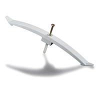 Kimmel 21-400-0032 - Percha de cable doble con tacos para clavos (10 unidades), color gris