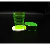 Kimmel Vaso plegable - El original - con espejo para picnic, viajes, hogar, vasos plegables para cepillos de dientes, al aire libre, senderismo, camping