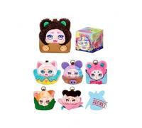 KIMMON Peluche Coleccionable Blind Box - Serie Basket Full of Loveliness, Peluches con Cesta Intercambiable, 6 diseños + 1 Secreto, 15 cm - 1 Unidad aleatoria (DEQUBE 920D00355)