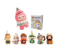 KIMMON Peluche Coleccionable Blind Box - Serie Let’s Café, Peluches Barista con Aroma a café, 6 Figuras + 1 Secreta, 17 cm - 1 Unidad aleatoria (DEQUBE 920D00357)