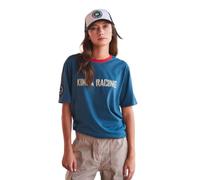 KIMOA - Camiseta Flock 14 Racing - Camiseta Manga Corta Hombre y Mujer, Camiseta Hombre - Material Reciclado - XLL - Azul Océano