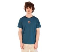 KIMOA - Camiseta Mad Helmet Racing - Camiseta Manga Corta Hombre y Mujer, Camiseta Hombre - Material Reciclado - XLL - Azul Oscuro