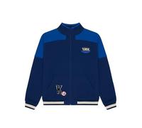 KIMOA - Cazadora Bicolor Patch Washed Racing - Chaqueta hombre, Sudadera con Cremallera Hombre y Mujer - Azul - M