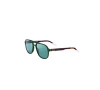 KIMOA - Gafas Aviador Hombre, Gafas de Sol Redondas - Gafas de Sol Hombre Polarizadas - Talla Única Unisex - Gafas Redondas Verde Caqui Carey - Lentes Verde Grisáceo- 100% Bio Acetato