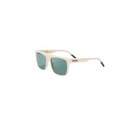 KIMOA - Gafas de Sol Redondas - Gafas de sol hombre Polarizadas - Gafas de Sol Mujer Polarizadas - Talla Única - Gafas Redondas Beige Claro - Lentes Verde Grisáceo- 100% Bio Acetato