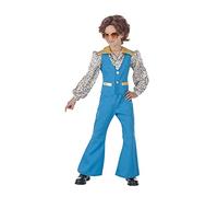 Kimokawaii Banyant Toys, S.L. - Disfraz Niño Años 70 Azul - KK6640-3-4 años