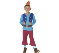 Kimokawaii DISFRAZ DE ENANITO AZUL INFANTIL (7-9 AÑOS)