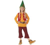 Kimokawaii DISFRAZ DE ENANITO NARAJANJA INFANTIL (3-4 AÑOS)