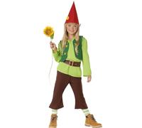 Kimokawaii DISFRAZ DE ENANITO VERDE INFANTIL (3-4 AÑOS)