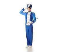 Kimokawaii DISFRAZ DE HOMBRE MAJORETTE AZUL Talla XL