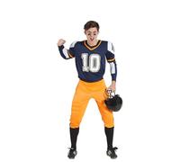 Kimokawaii Disfraz de Jugador de Rugby Azul T-XXXL