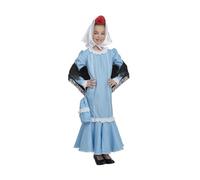 Kimokawaii Disfraz de Madrileña Azul Infantil (10-12 años)