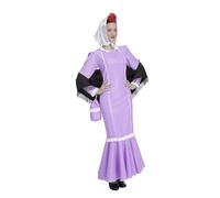 Kimokawaii Disfraz de Madrileña Morada Adulta (T-XL)
