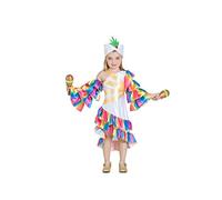 Kimokawaii Disfraz de Rumbera Blanca Niña (7-9 años)