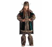 Kimokawaii Disfraz de Vikinga Green Infantil (7-9 años)