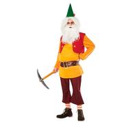 Kimokawaii Disfraz Enanito Naranja Adulto (XL)