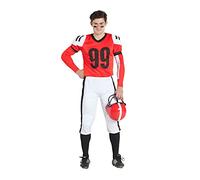 Kimokawaii DISFRAZ JUGADOR RUGBY ROJO T-XXL