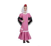 Kimokawaii Disfraz Madrileña Rosa Infantil (5-6 años)