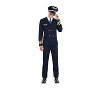 Kimokawaii Disfraz PILOTO DE Avion Talla S TAMAÑO Adulto
