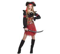 Kimokawaii DISFRAZ PIRATA MUJER RAYAS T-XXL